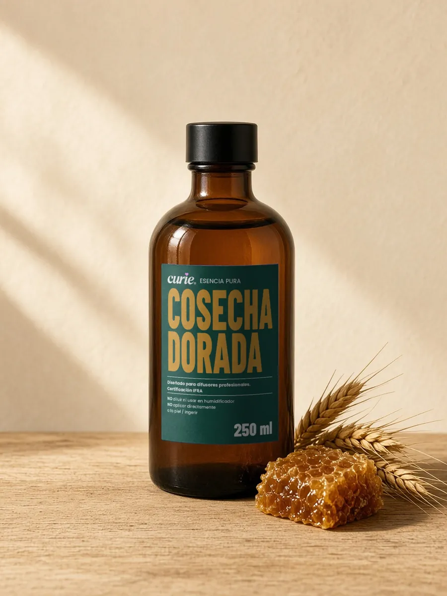 Curie Hogar Esencia para difusor Cosecha Dorada 250 ml